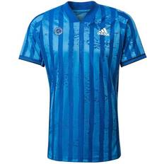 Blue - Tennis Tops Adidas Freelift Engineered T-shirt Men - Royal Blue/White