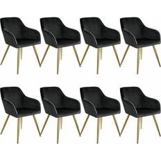 Or Chaises de Cuisine tectake Marilyn Fabric 8-pack Chaise de Cuisine 82cm 8pcs