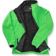 Fleece Jackets Result Women's Printable Softshell Jacket - Vivid Green/Black