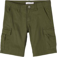 Name It Regular Fit Cotton Twill Cargo Shorts - Green/Ivy Green (13185218)