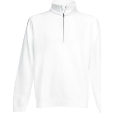 Fruit of the Loom Zip Neck Sweatshirt - White