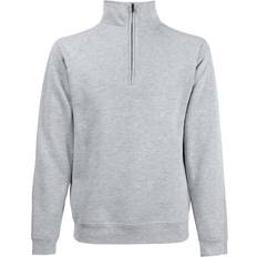  Zip Neck Sweatshirt - Heather Gray