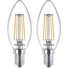 Philips 9.7cm LED Lamps 4.3W E14 2-pack