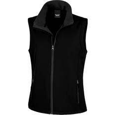 Women's Printable Softshell Bodywarmer - Black