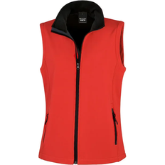 Result Women's Printable Softshell Bodywarmer - Red/Black