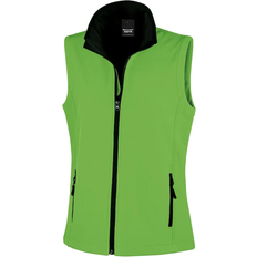 Result Veste Softshell Sans Manches - Femme - Vert/Noir