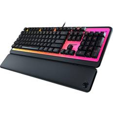 Roccat De membrana - Tamaño completo Teclados Roccat Magma Membrane PC Gaming Keyboard RGB LED Backlit Lighting Silent Palm/Wrist