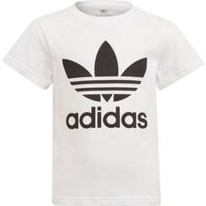 Adidas Kid's Adicolor Trefoil T-Shirt - White/Black (H25246)