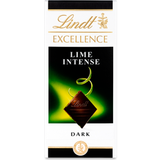 Lindt Confiserie et Biscuits Lindt Excellence Dark Lime Intense Chocolate Bar 100g