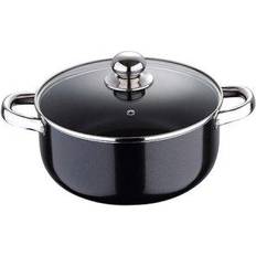 Pixel Black Stainless Steel Forged Aluminum with lid 4.3 L 24 cm
