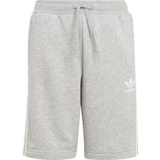 Raidallinen Housut Adidas Adicolor Shorts - Medium Grey Heather/White