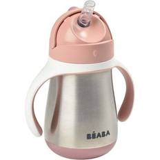 Beaba Tazza Con Cannuccia In Acciaio 250 ml Rosa