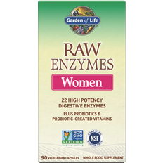 Zink Magengesundheit Garden of Life Raw Enzymes Women 90 Stk.