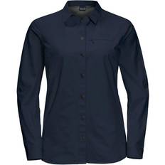 Jack Wolfskin Roll-Up Shirt Blue Female