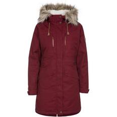 Trespass Faithfull Women's Waterproof Parka Jacket - Merlot