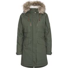 Trespass Faithful Giacca Impermeabile Donna - Verde Grigio