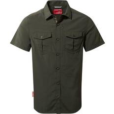 Herre - Polyamid Skjorter Craghoppers NosiLife Adventure II Short Sleeved Shirt - Dark Khaki