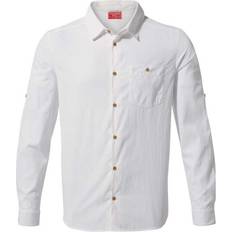 Herre - Polyamid Skjorter Craghoppers NosiLife Nuoro Long Sleeved Shirt - Optic White