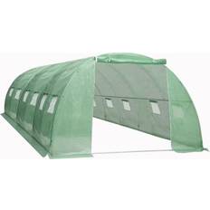 Tunnel Serre da Giardino vidaXL 48161 24m² Acciaio inossidabile Plastica