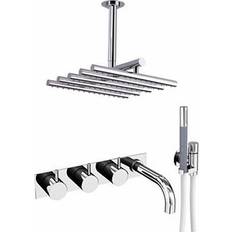 G 3/4 - Rostfritt stål Takduschset Vola 5414C-051A-16 Rostfritt stål, Krom