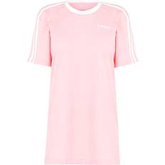 Adidas Women's Essentials 3 Stripe T-shirt - Glory Pink/White