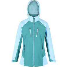 Turquoise Rain Clothes Regatta Women's Calderdale IV Jacket - Turquoise/Cool Aqua