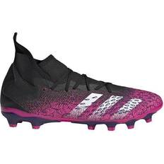 Pink - Women - adidas Predator Shoes adidas Predator Freak.3 Multi-Ground Boots - Core Black/Cloud White/Shock Pink