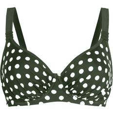 Prickiga Bikinis Wiki Full Cup Bikini Top - Green/White