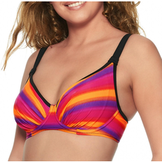 Wiki Zaragoza Full Cup Bikini Top - Orange Pattern