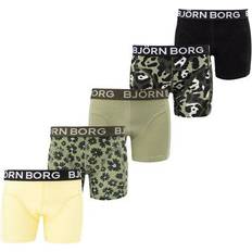 Ragazzo Boxer Björn Borg Boy's Fourflower Shorts 5-pack - Oil Green (2121-1104_81421)