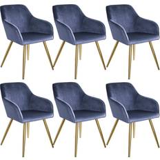tectake Marilyn Fabric Køkkenstol 82cm 6stk