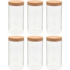 Beige Boîtes de Cuisine vidaXL - Boîte de Cuisine 6pcs 1.1L