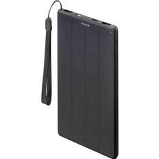 Alimentato da Cellula Solare - Powerbank Batterie e Caricabatterie Voltcraft SL-100VC Power bank solare 10000 mAh Consegna di potenza LiPo Nero