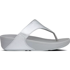 Fitflop Lulu Leather Toe-Post - Silver