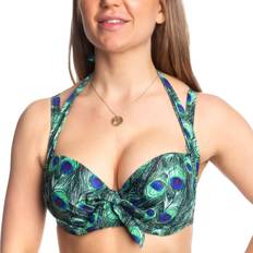 Gröna Bikiniöverdelar Missya Rose Strapless Halterneck Bikini Top - Green