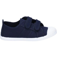 Flossy Sasha Girl's Junior Touch Fastening Shoe - Navy