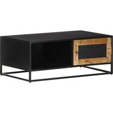 vidaXL Coarse Mango Wood Coffee Table 50x90cm