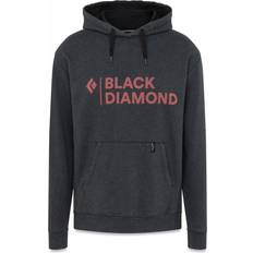 Black Diamond Man Truien Black Diamond Stacked Logo Hoodie - Black Heather