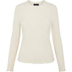 Object Ribbed Long Sleeved Top - Sandshell