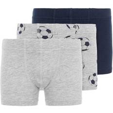 12-18M Boxershorts Barnkläder Name It Boxer Shorts 3-pack - Grey/Grey Melange (13173290)