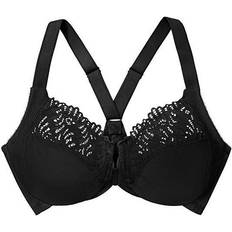 Front Close T-Back WonderWire Bra - Black