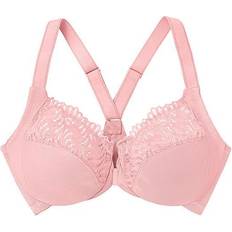 Glamorise Front Close T-Back WonderWire Bra - Pink Blush