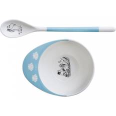 Moomin børneservice Rätt Start Moomin Baby Feeding Set Blue