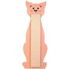 Trixie Tavoletta Tiragraffi In Legno A Forma Di Gatto L 56 cm x P 21 cm