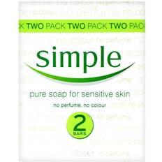 Fragrance Free Bar Soaps Simple Pure Soap 125g 2-pack