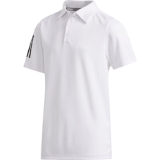 Polyester Poloshirts Adidas Junior 3 Stripe Polo - White (FI8673)