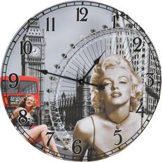 MDF Wall Clocks vidaXL Vintage Marilyn Monroe Wall Clock 60cm