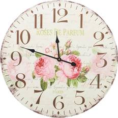 Mehrfarbig Uhren vidaXL Vintage Flower Wanduhr 60cm