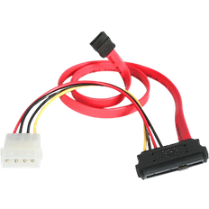 Sata cable & power StarTech SATA-SAS/LP4 M-F 0.4m