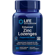 Peppermint Vitamins & Minerals Life Extension Enhanced Zinc Lozenges 30 pcs